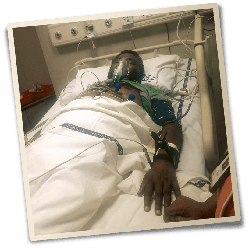 Pastor Raju in hospital